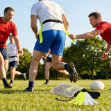 Tag rugby belt set with 10 belts and 20 colourful tags