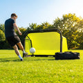 Beach football goal with fluorescent net and aluminium frame