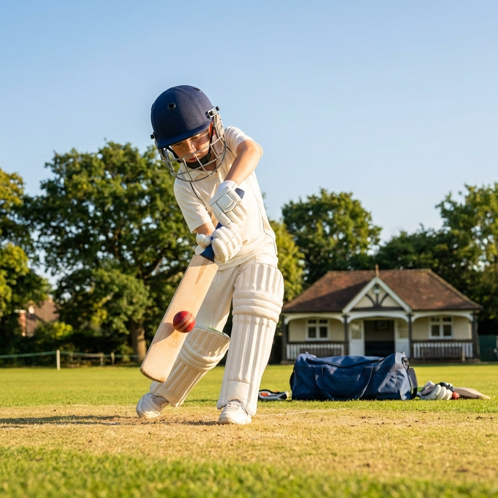 Complete Cricket Players Set with Bat, Pads, Gloves, and Duffle Bag