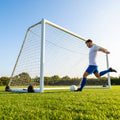 16 x 7ft Aluminium Freestanding Football Goal for Youth Matches