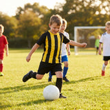 Kids striped short sleeve football shirt in multiple colours