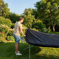 Black durable PE trampoline cover for garden protection