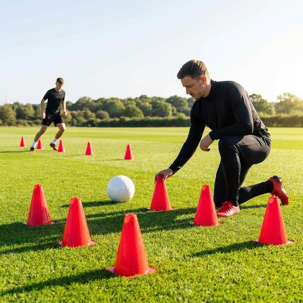 Training cones for sports practice, durable 12-inch cones