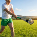 Ash Hurling Stick with custom grip colours, ideal for indoor and outdoor sports