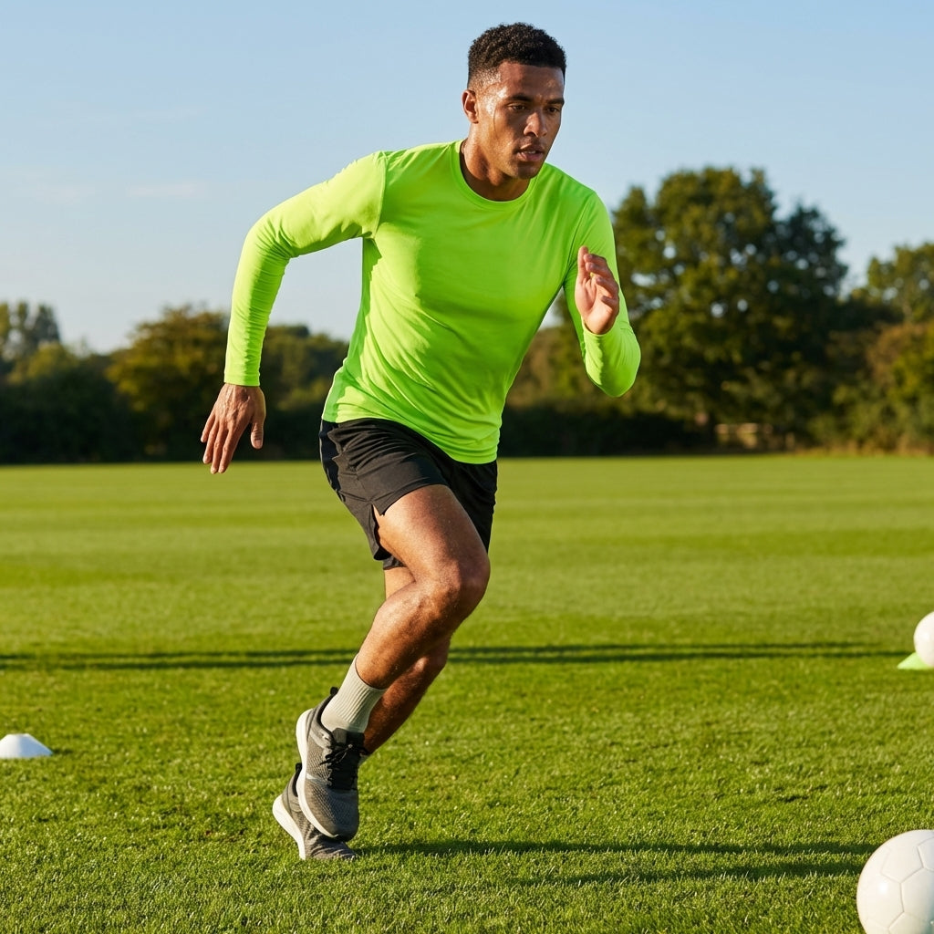 Men's long sleeve base layer in various colours for sports