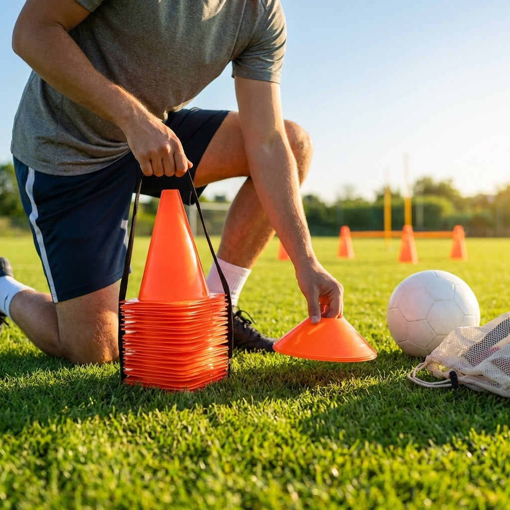 Mini Training Marker Cones for sports training in multiple colours