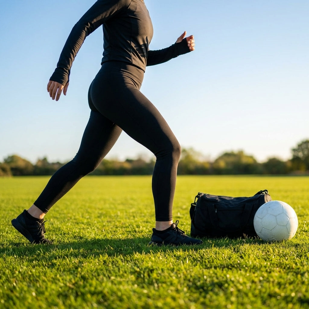 Women's compression leggings in various sizes and colours