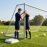 Football goal nets 24 x 8 ft, durable HDPE for clubs and schools