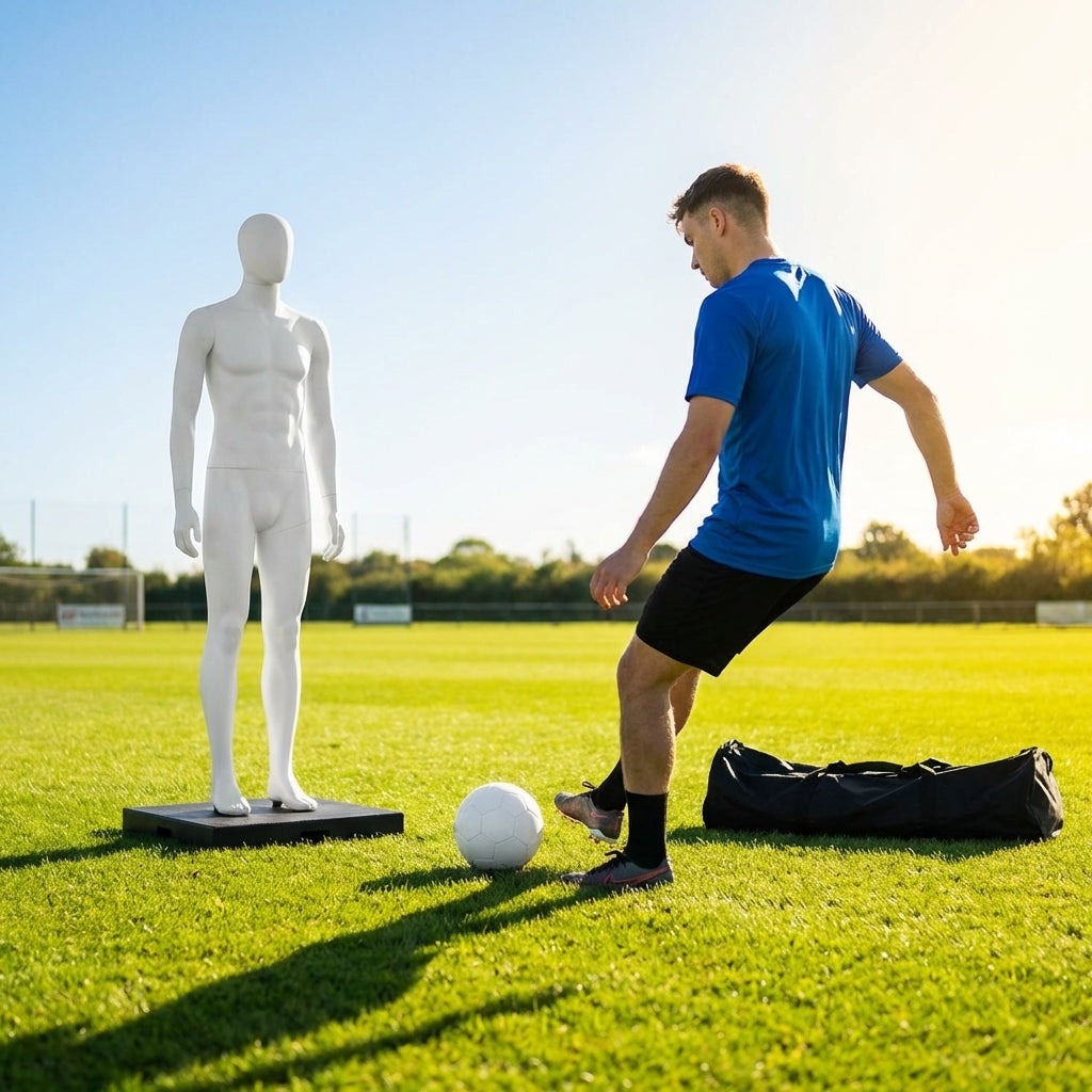 6ft football mannequin made from premium nylon, used for training - product detail