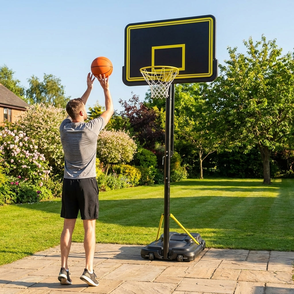 Adjustable Basketball Hoop with Portable System
