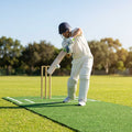 High-performance cricket matting with stump lines for clubs and schools