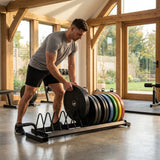 Weight Plate Storage Rack for Home and Gym Use