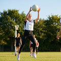 Vibrant netball bibs made of polyester mesh for schools and clubs
