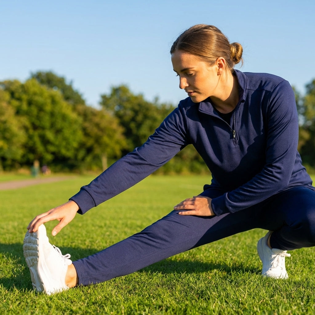 Women's quarter zip tracksuit in lightweight polyester, available in 5 sizes