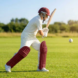 Colourful cricket batting pads in cotton and cane for short-form cricket