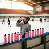 Ice hockey water bottle, 750ml BPA-free plastic
