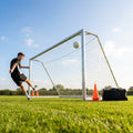 16 x 7ft Aluminium Freestanding Football Goal for Youth Matches