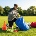 Laundry kit bag available in black, red, and blue with 130L capacity