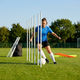 Slalom training poles in vibrant colours for sports practice