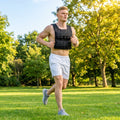 Weighted training vest made of durable nylon for fitness and running