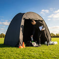Portable team shelter in 10 colours with steel frame for sports events