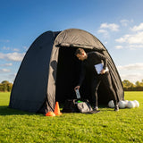 Portable team shelter in 10 colours with steel frame for sports events