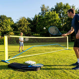 Mini Tennis Net Set with rackets and balls, perfect for backyard and club use
