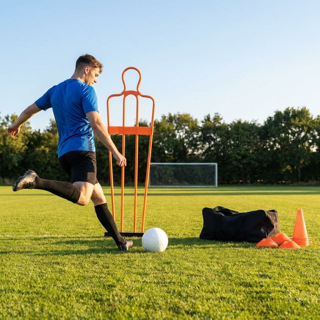 Football training mannequins made from shatterproof PVC, 6ft tall