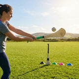 Ash Hurling Stick with custom grip colours, ideal for indoor and outdoor sports