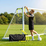 Football Goal Corner Target made of fluorescent yellow PVC