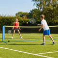 Mini Tennis Net Set with rackets and balls, perfect for backyard and club use