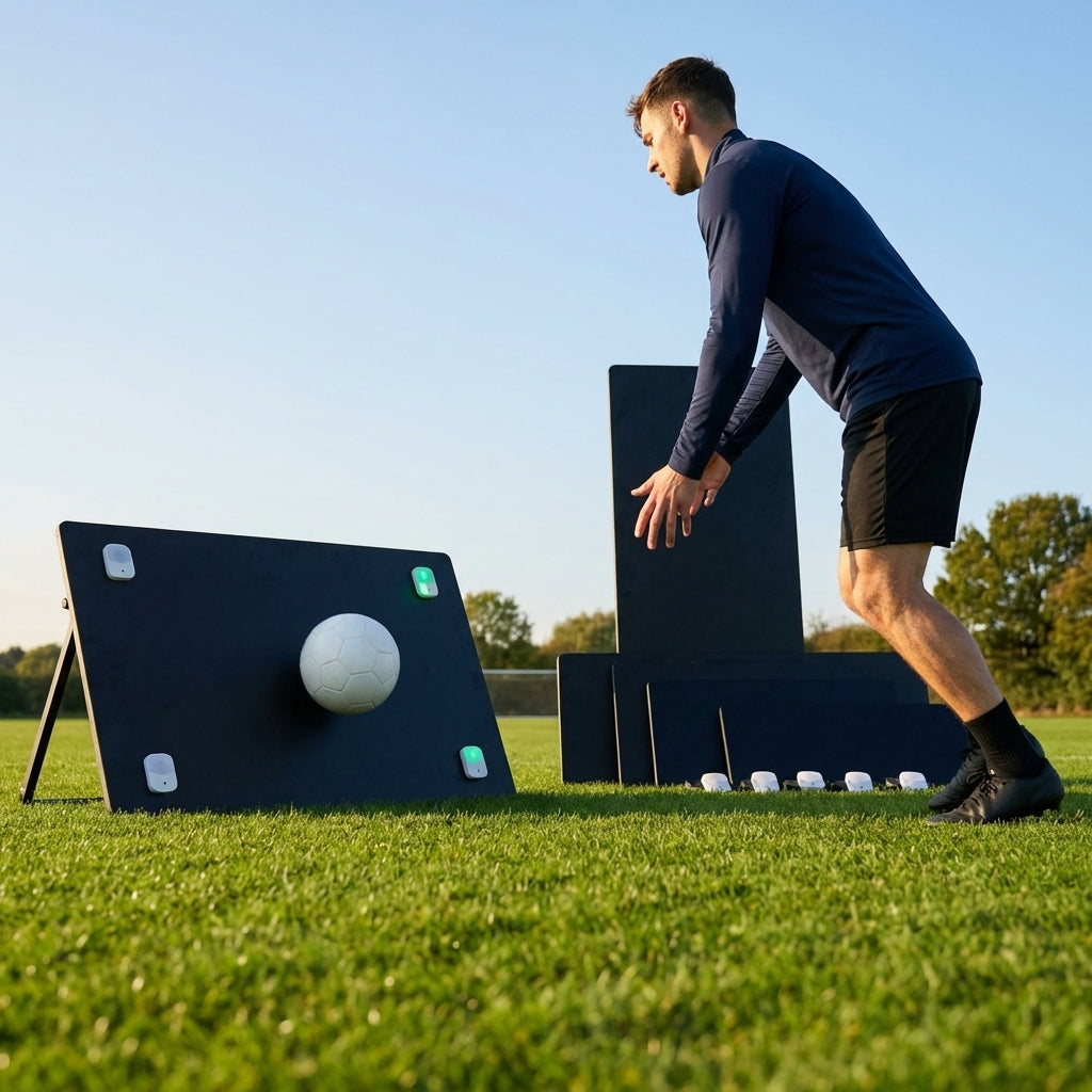 Interactive rebound boards for football training with advanced features