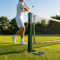 Mini tennis posts in Wimbledon Green made of steel for junior courts