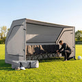 Portable team shelter in 10 colours with steel frame for sports events