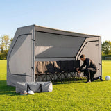 Portable team shelter in 10 colours with steel frame for sports events