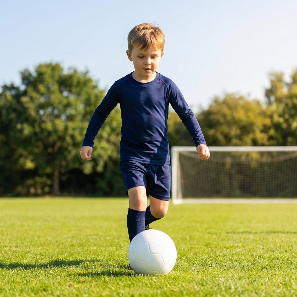 Kids' long sleeve base layer top in various colours