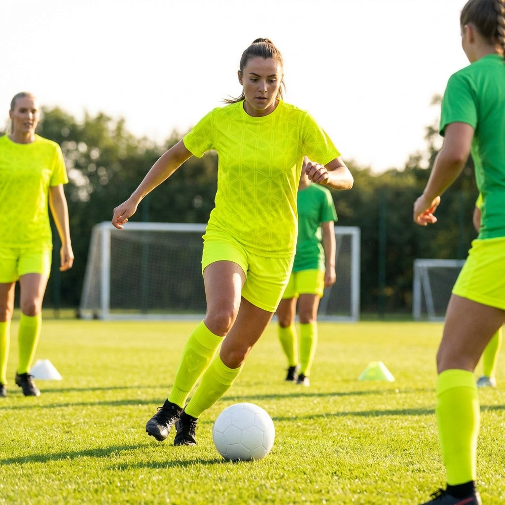 Women's Short Sleeve Football Shirt in vibrant colours