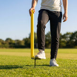 Cricket training stump with ground spike for outdoor practice
