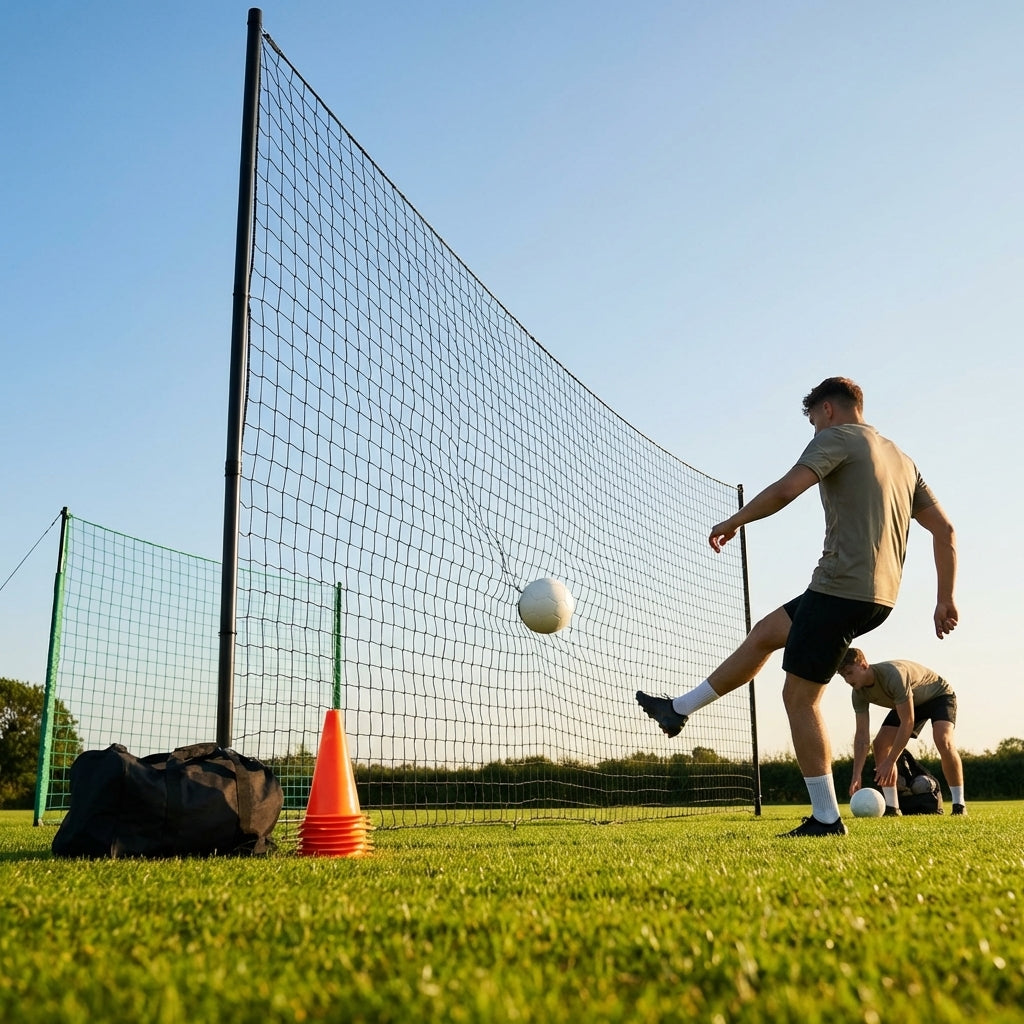 Football Ball Stop Netting in use at a sports centre