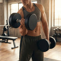 Urethane dumbbells with steel core, ideal for gyms