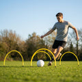 Football training passing arcs made of 34mm PVC