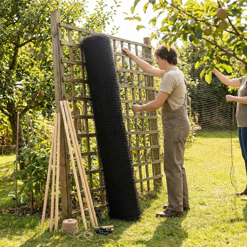 28mm black bird netting for urban and rural protection