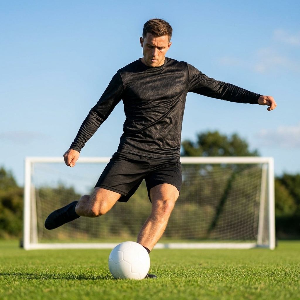 Men’s Long Sleeve Football Shirt featuring geometric design