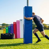 Custom 6ft PVC Rugby Post Protectors in varied colours