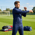 Men’s Full Zip Tracksuit Jacket in polyester for sports and casual wear