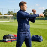 Men’s Full Zip Tracksuit Jacket in polyester for sports and casual wear