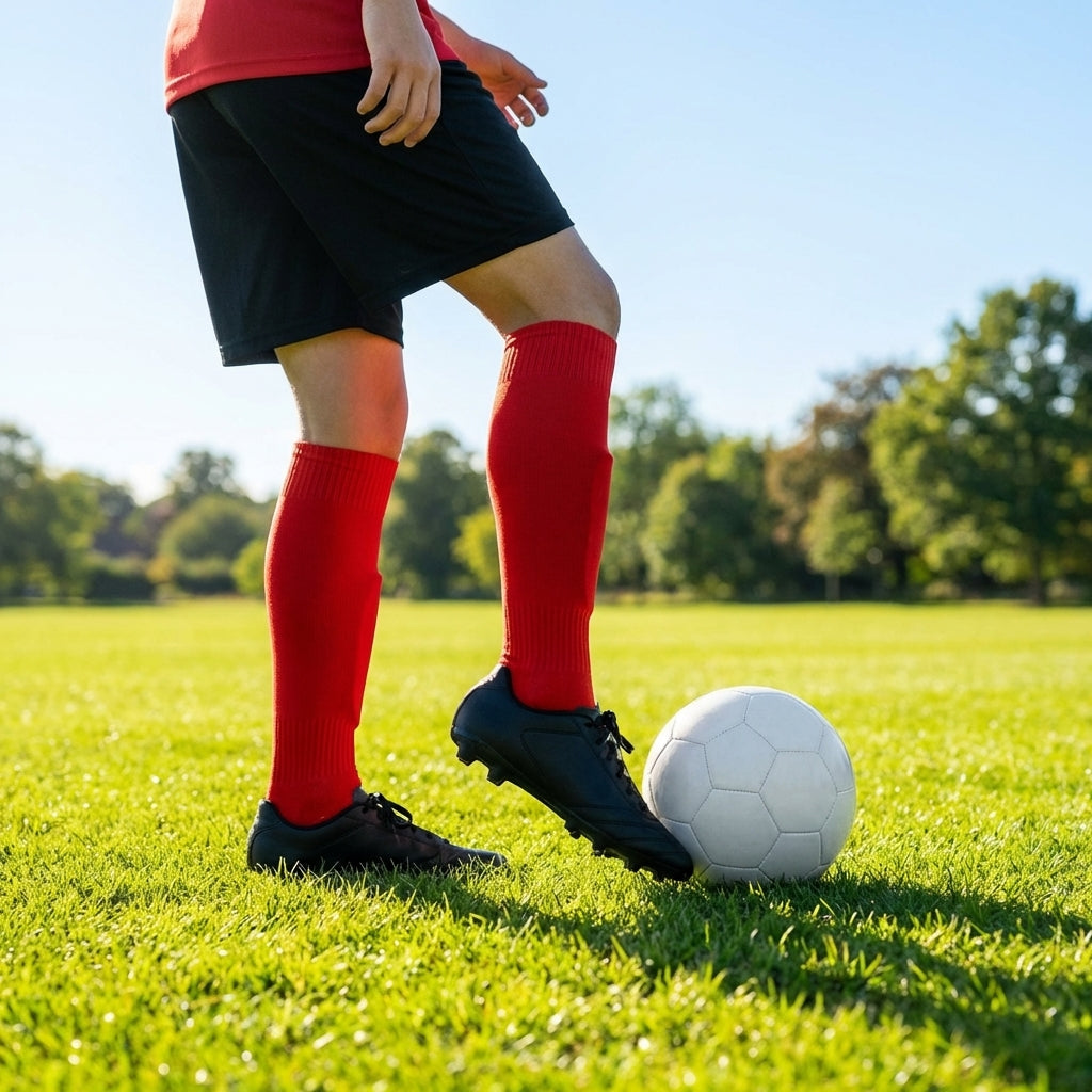Football socks available in various sizes and vibrant colours