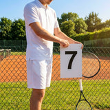 A4 PVC number plates for sports pitches and courts