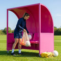 Sports team shelter with aluminium frame and multiple colour options
