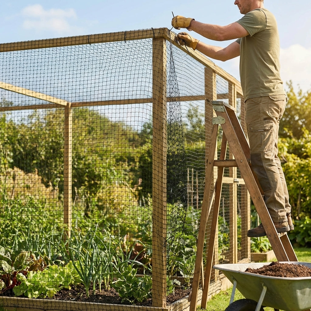 Heavy Duty Bird Netting made from high-density polyethylene